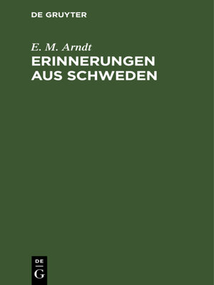 cover image of Erinnerungen aus Schweden
